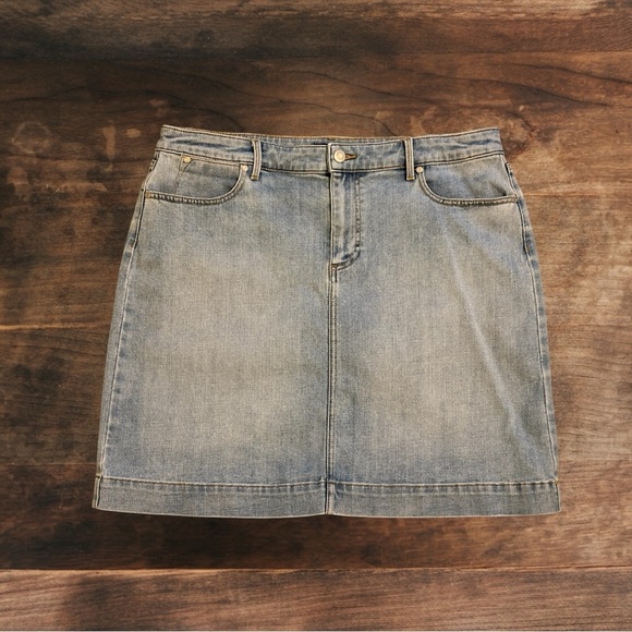 Talbots Dresses & Skirts - NWOT Talbots Amalfi Light Wash Denim Skirt | Classic Chic | Summer Staple